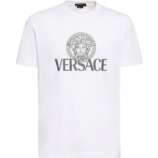 VERSACE t-shirt in cotone con logo