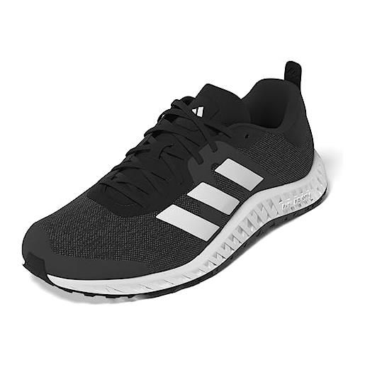 adidas everyset trainer w, shoes-low (non football) donna, core black/ftwr white/ftwr white, 36 2/3 eu