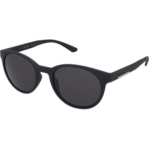 Calvin Klein ck20543s 001 | occhiali da sole graduati o non graduati | prova online | unisex | plastica | tondi | nero | adrialenti