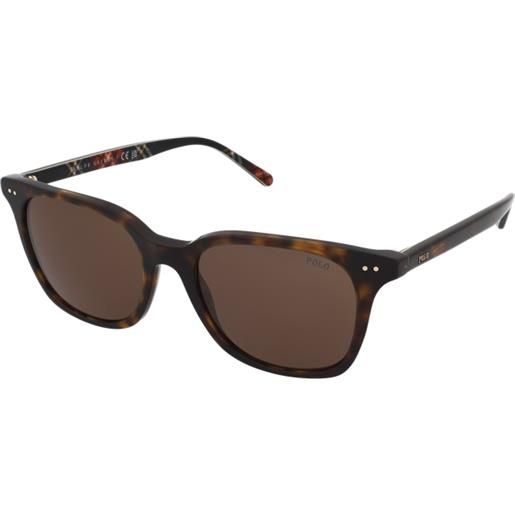 Polo Ralph Lauren ph4187 500373 | occhiali da sole graduati o non graduati | unisex | plastica | quadrati | havana, marrone | adrialenti