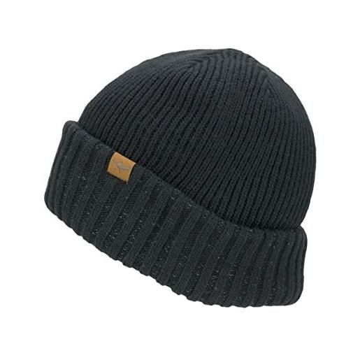 Sealskinz berretto impermeabile per il fredo, unisex - adulto, berretto, 13100033000115, nero , s/m