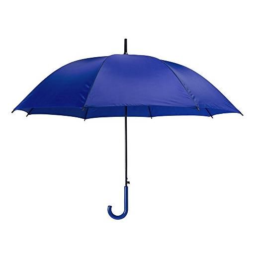 eBuyGB pack of 4 plastic crook handle bridal wedding umbrella ombrello classico, 107 cm, blu (blue)