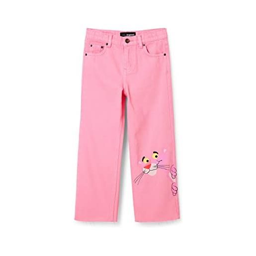 Desigual denim_pink panther jeans, red, 12-nov ragazze