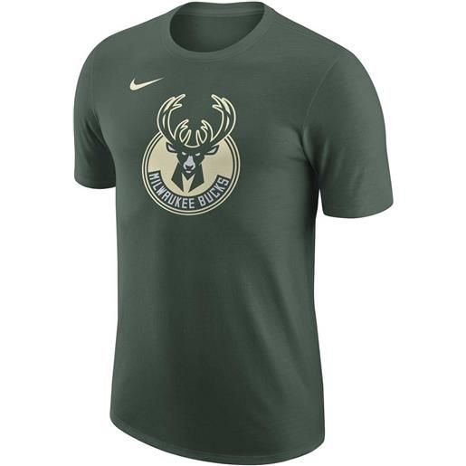 NIKE t-shirt nba team logo bucks