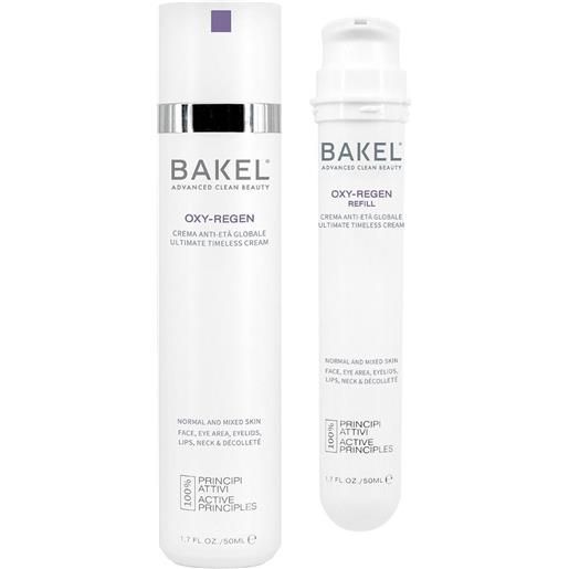 Bakel oxy-regen anti-età globale - pelle normale e mista 50 ml + refill 50 ml