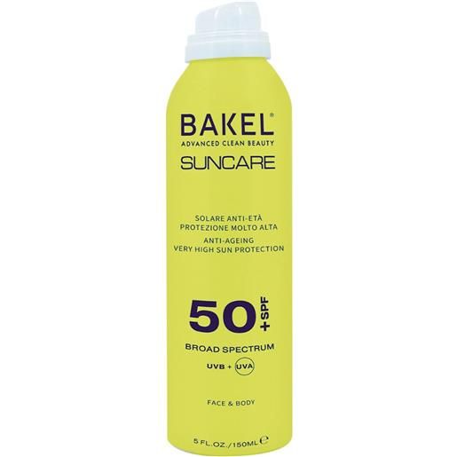 Bakel spray viso e corpo spf 50+ 150 ml