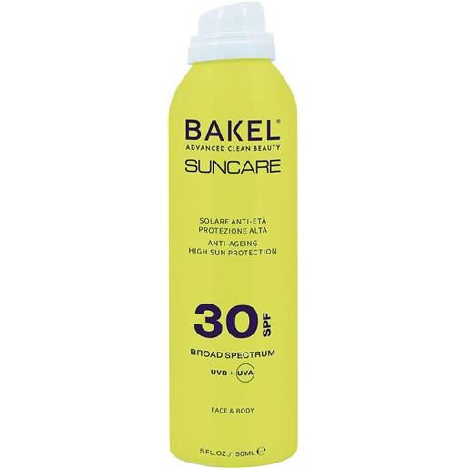 Bakel spray viso e corpo spf 30 150 ml