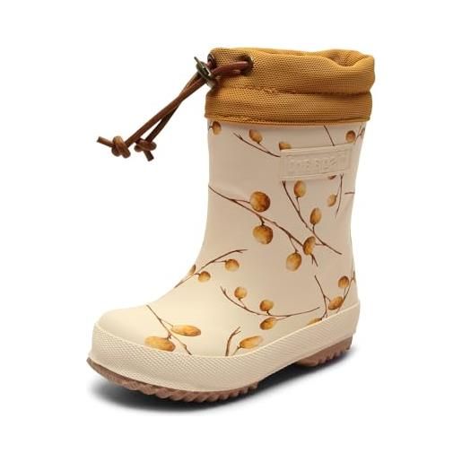 Bisgaard termico, rain boot, camel flowers, 36 eu
