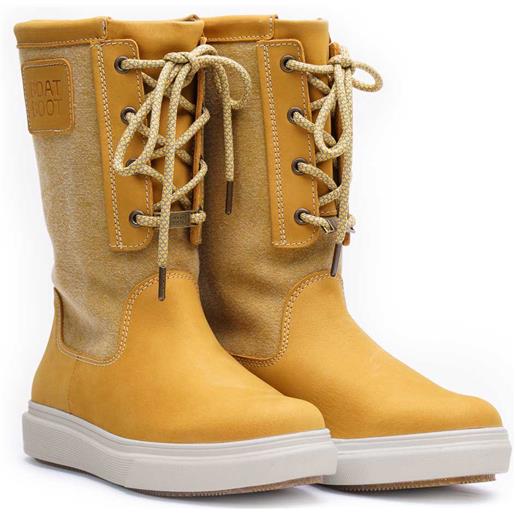 Boat Boot canvas laceup boots giallo eu 39 donna