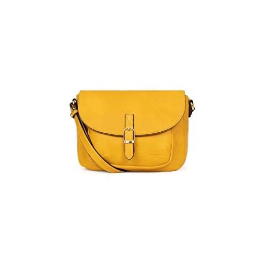 Hexagona toscana, borsa portata attraverso donna, giallo, taglia unica