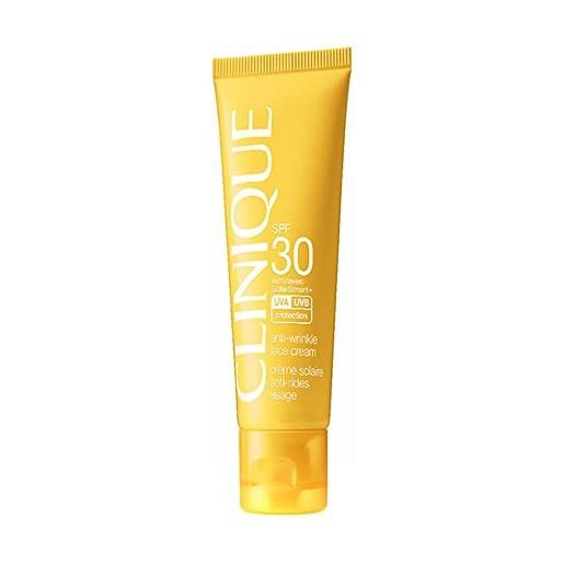 Clinique spf 30 - crema solare antirughe viso, unisex, 50 ml