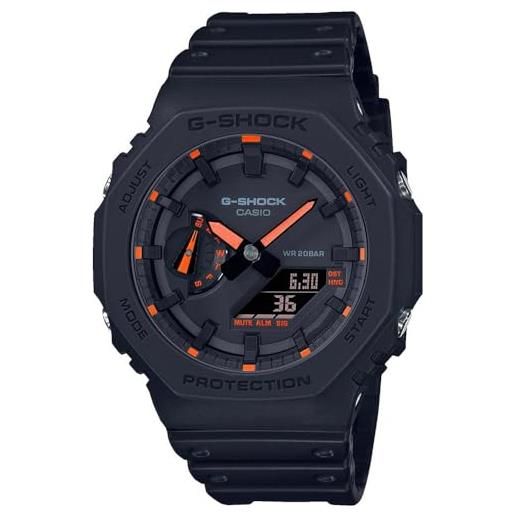 Casio g-shock ga-2100-1a4er, reloj digital 49mm negro uomo, multicolor, one size
