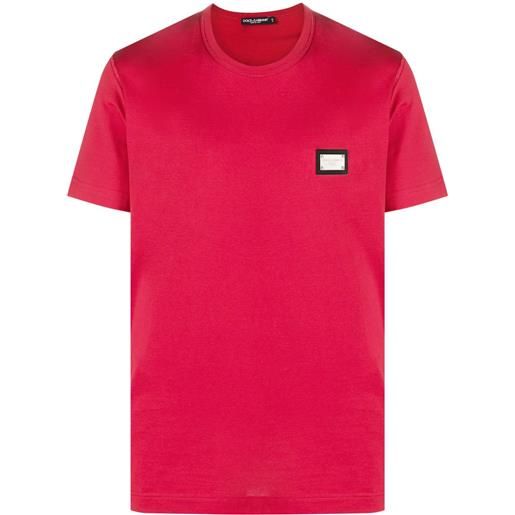 Dolce & Gabbana t-shirt dg essentials girocollo - rosso