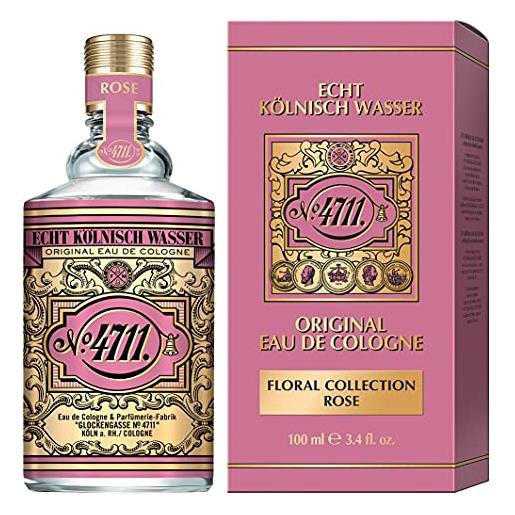 4711® floral collection rose | eau de cologne: romantica - seducente - delicata | natural spray da 100 ml