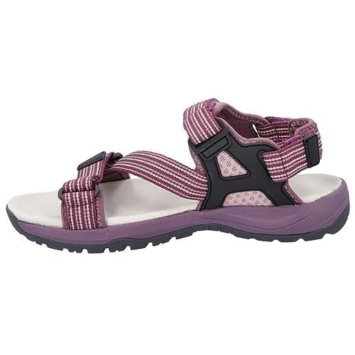 CMP khalys wmn sandal shoe, sandalo sportivo donna, nero-pink fluo, 39 eu