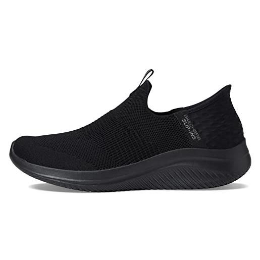 Skechers ultra flex 3.0 cozy streak, scarpe da ginnastica donna, nero, 37.5 eu larga