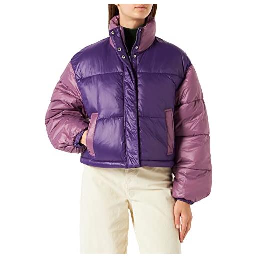 JACK & JONES jxbeany shine puffer jacket sn giacca, acai/dettagli: blocco, s donna