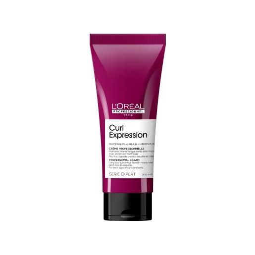 L'Oréal Professionnel | leave-in-moisturiser, with heat protection, for curly & coily hair, with glycerin, urea h and hibiscus seed extract, serie exp