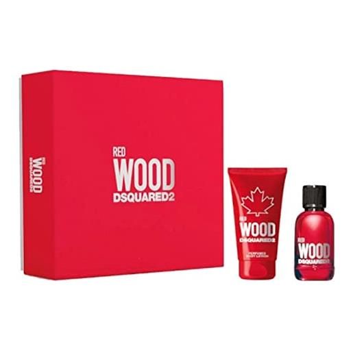DSQUARED2 red wood lote 2 pz