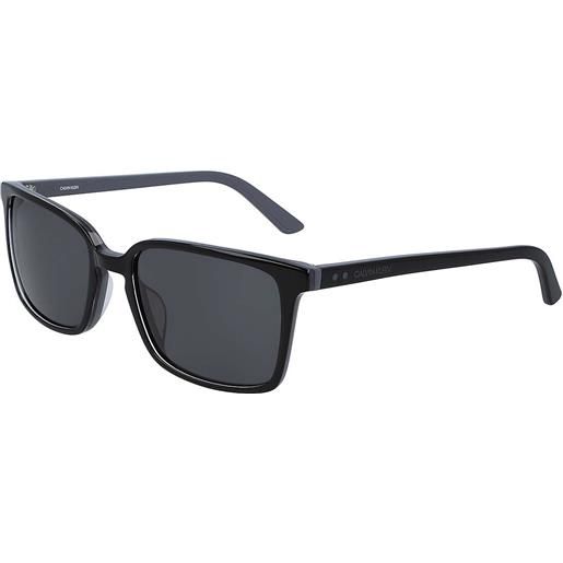 Calvin Klein occhiali da sole Calvin Klein neri forma rettangolare 393725619032