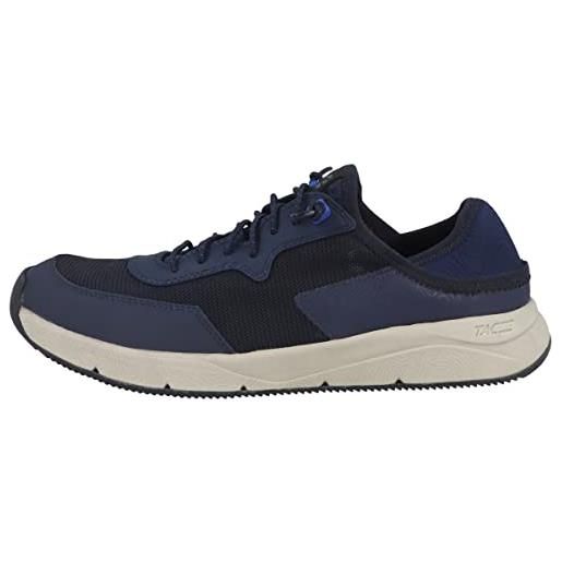 Clarks davis low, scarpe da ginnastica da uomo, blu (navy combi), 41.5 eu