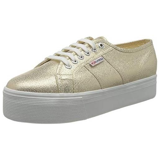 Superga 2790 lamew - scarpe da ginnastica basse donna, grigio (grey silver 031), 37 eu, pair