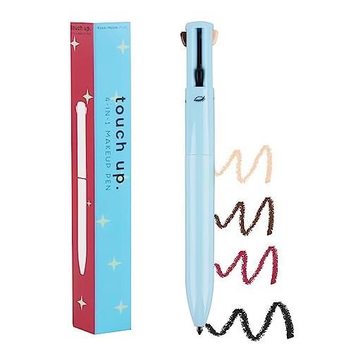 Taozoey penna trucco 4 in 1, Taozoey multi functional makeup pen, matita per sopracciglia&eyeliner&lip liner&highlighting matita, crea un trucco occhi, sopracciglia e labbra waterproof e duraturo