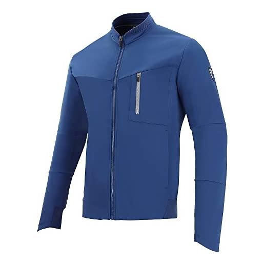 Macron athleisure scc lodwar softshell varsity jkt blu avio man, giacca uomo, m