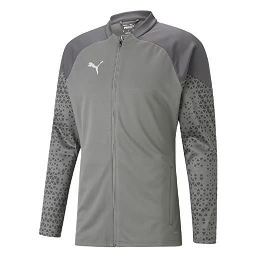 PUMA teamcup-giacca da allenamento, maglia uomo, piatto grigio medio, xl