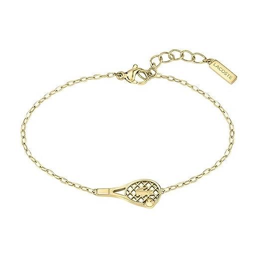 Lacoste braccialetto a maglie da donna collezione winna con un cristallo - 2040038
