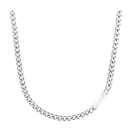 Joop!Collana da uomo in acciaio inossidabile, 60 cm, argento, fornita in confezione regalo per gioielli, 2026991