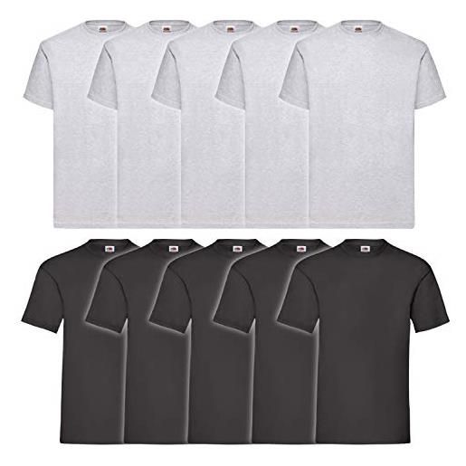 Fruit of the Loom men's stay tucked crew t-shirt underwear, classic fit - white 6 pack, xx-large us