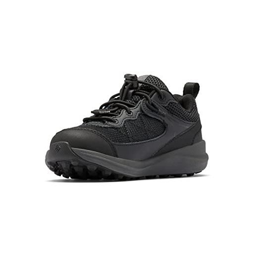 Columbia childrens trailstorm scarpe da trekking basse da unisex - bambini e ragazzi, nero (black x dark grey), 25 eu
