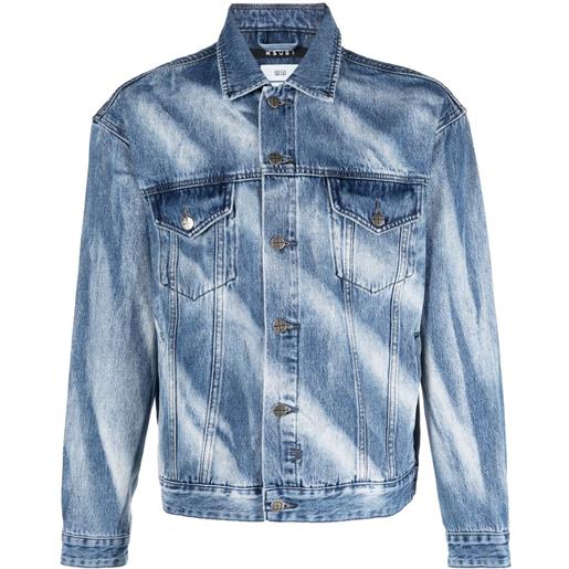 Ksubi giacca denim oh g jacket kaos - blu