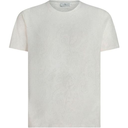 ETRO t-shirt con stampa paisley - bianco