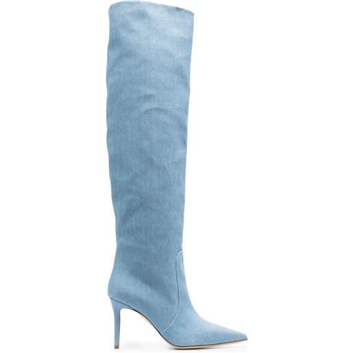 Scarosso stivali denim 85mm - blu
