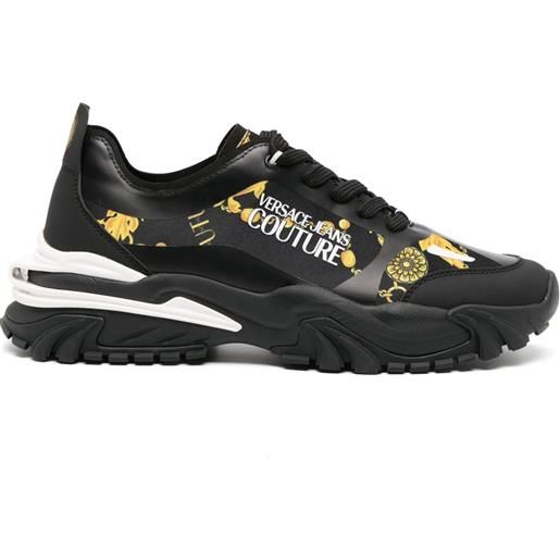 Versace Jeans Couture sneakers couture chain con stampa - nero