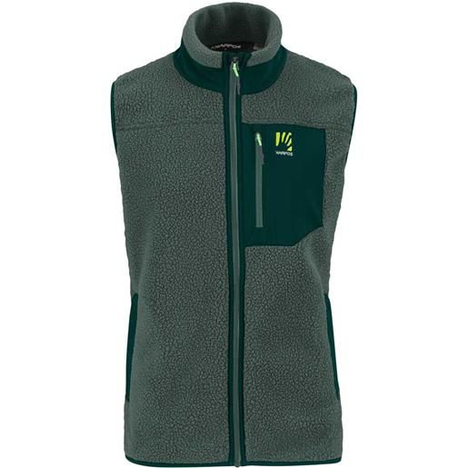 Karpos 80´s fleece vest verde 2xl uomo