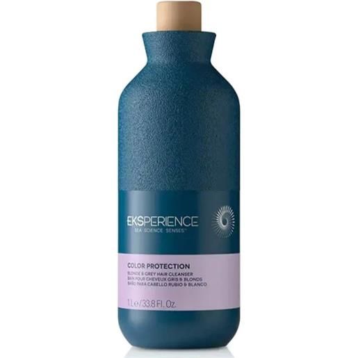 Eksperience color protection blonde grey shampoo 1000ml - capelli biondi, grigi o bianchi