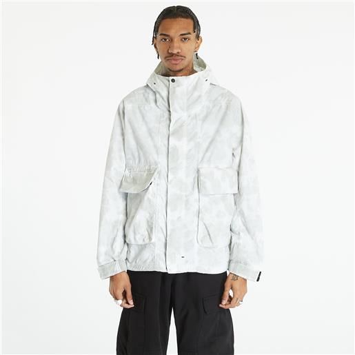 Nike sportswear tech pack men's woven hooded jacket light silver/ black/ white