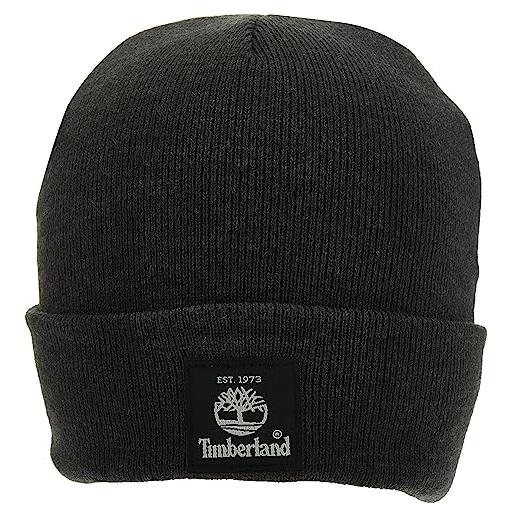 Timberland cappello corto da uomo con etichetta tessuta cappello freddo, crema, taglia unica