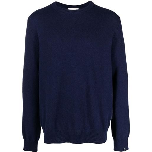 Mackintosh maglione girocollo holkham - blu