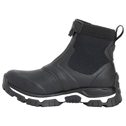 Muck Boots apex mid zip, stivali in gomma donna, black/white, 21 eu