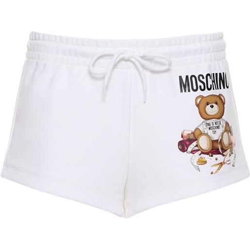 MOSCHINO shorts in cotone con logo