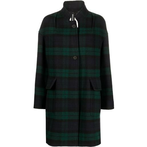 Mackintosh cappotto freddie a quadri - nero