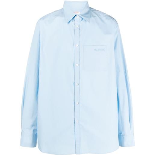 Valentino Garavani camicia con ricamo - blu