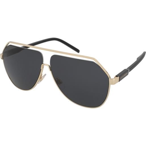 Dolce & Gabbana dg2266 02/87 | occhiali da sole graduati o non graduati | prova online | unisex | metallo | pilot | oro | adrialenti