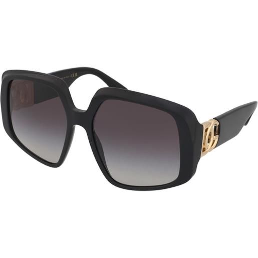 Dolce & Gabbana dg4386 501/8g | occhiali da sole graduati o non graduati | prova online | plastica | oversize | nero | adrialenti