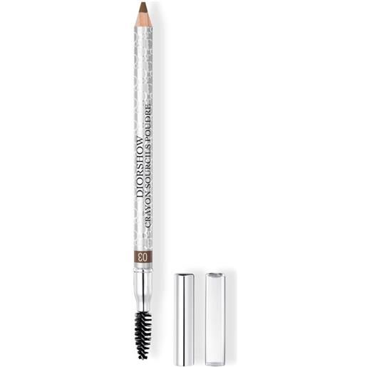 DIORshow crayon sourcils poudre - matita per sopracciglia waterproof - finish naturale - temperino incluso 03 - brown