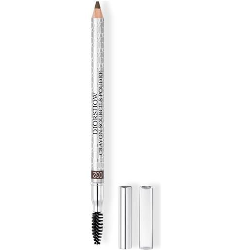 DIORshow crayon sourcils poudre - matita per sopracciglia waterproof - finish naturale - temperino incluso 032 - dark brown